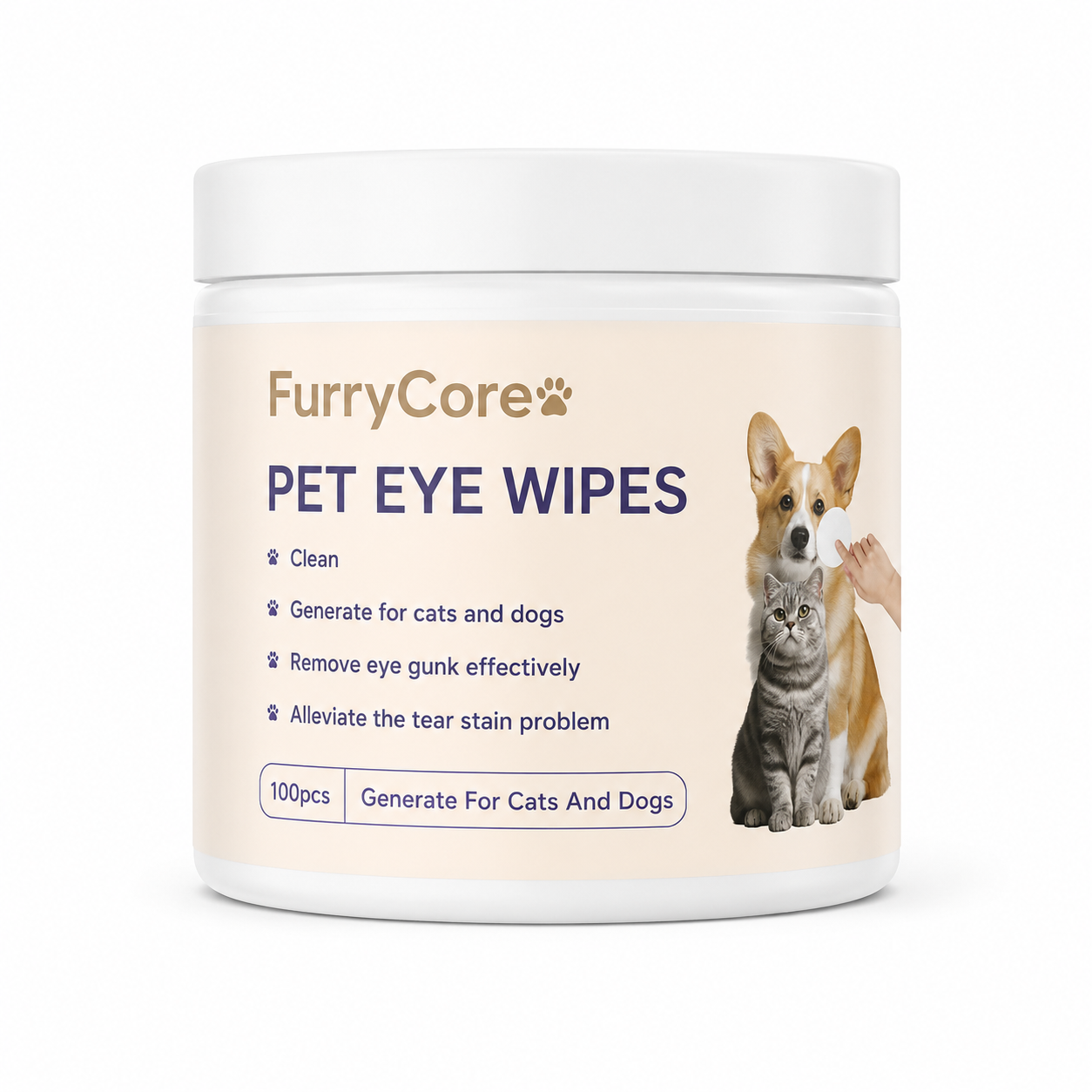FurryCore Dog Eye Defense Wipes